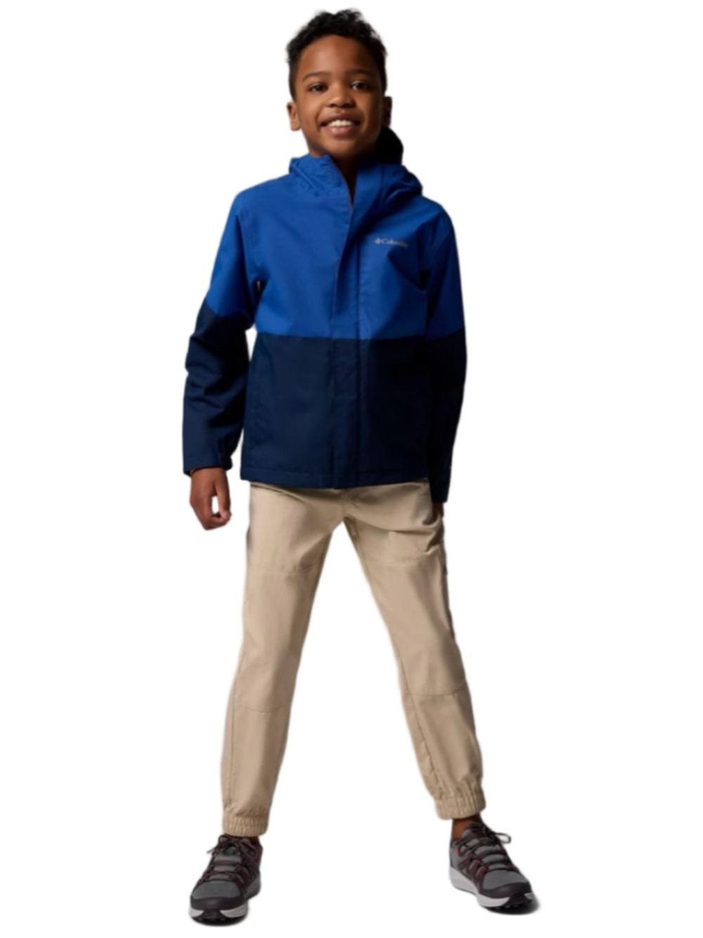 Columbia Boys Hikebound II Omni-Tech Waterproof Jacket Blue L 14/16 NWT
